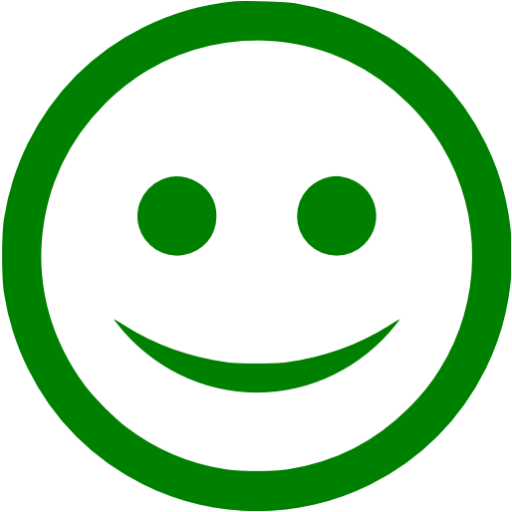 Green happy icon  Free green emoticon icons