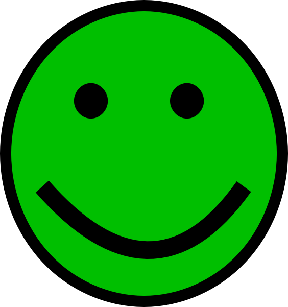 Green Smiley Face Clip Art at Clkercom  vector clip art