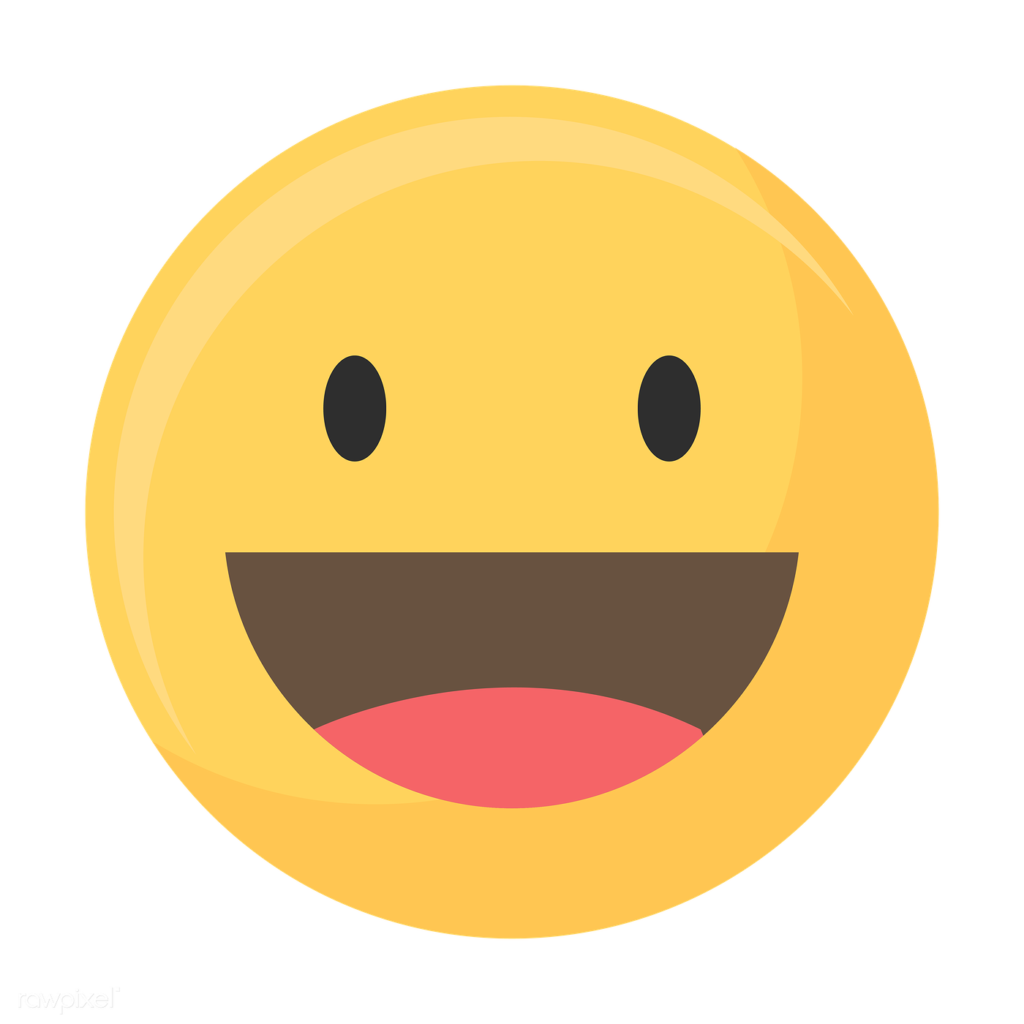 Happy face emoji icon  Royalty free stock transparent png