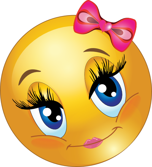 Cute Lovely Girl Smiley Emoticon Clipart  i2Clipart