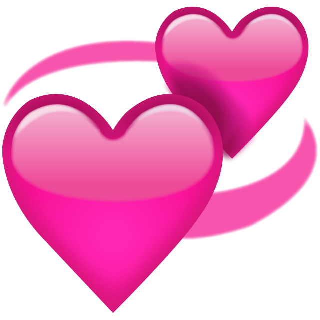 Revolving Pink Hearts Emoji Png