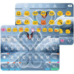 دانلود برنامه Swan Heart Emoji Keyboard Skin برای اندروید