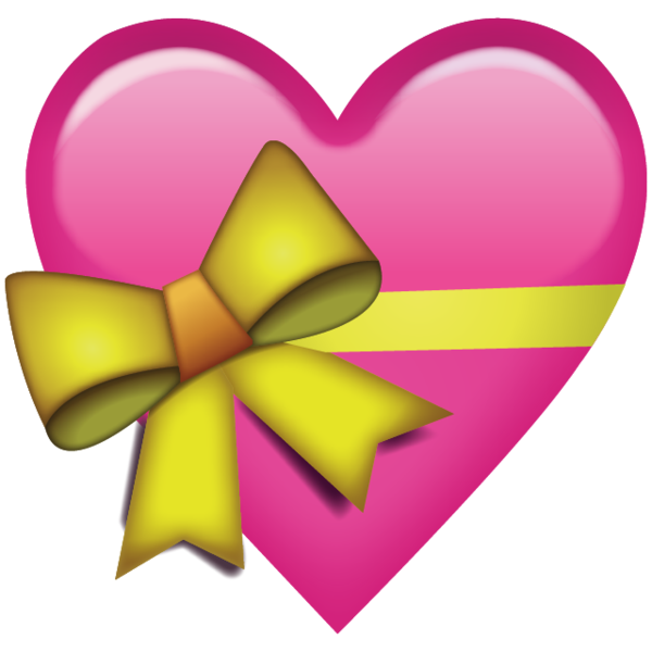 Pink Heart With Ribbon Emoji  Heart emoji Pink heart