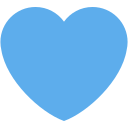 Blue Heart Emoji - Heart Emoji Keyboard