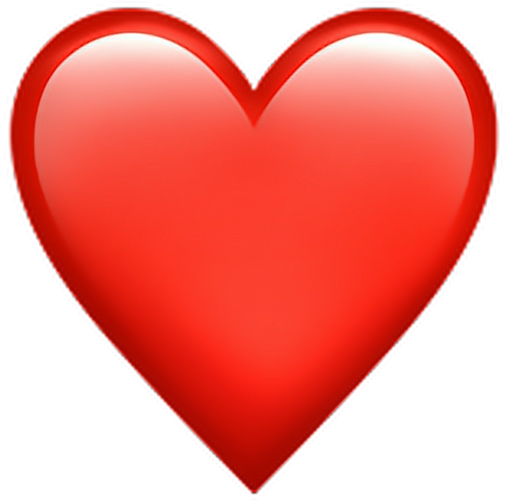 18 Transparent Background Red Heart Emoji Png