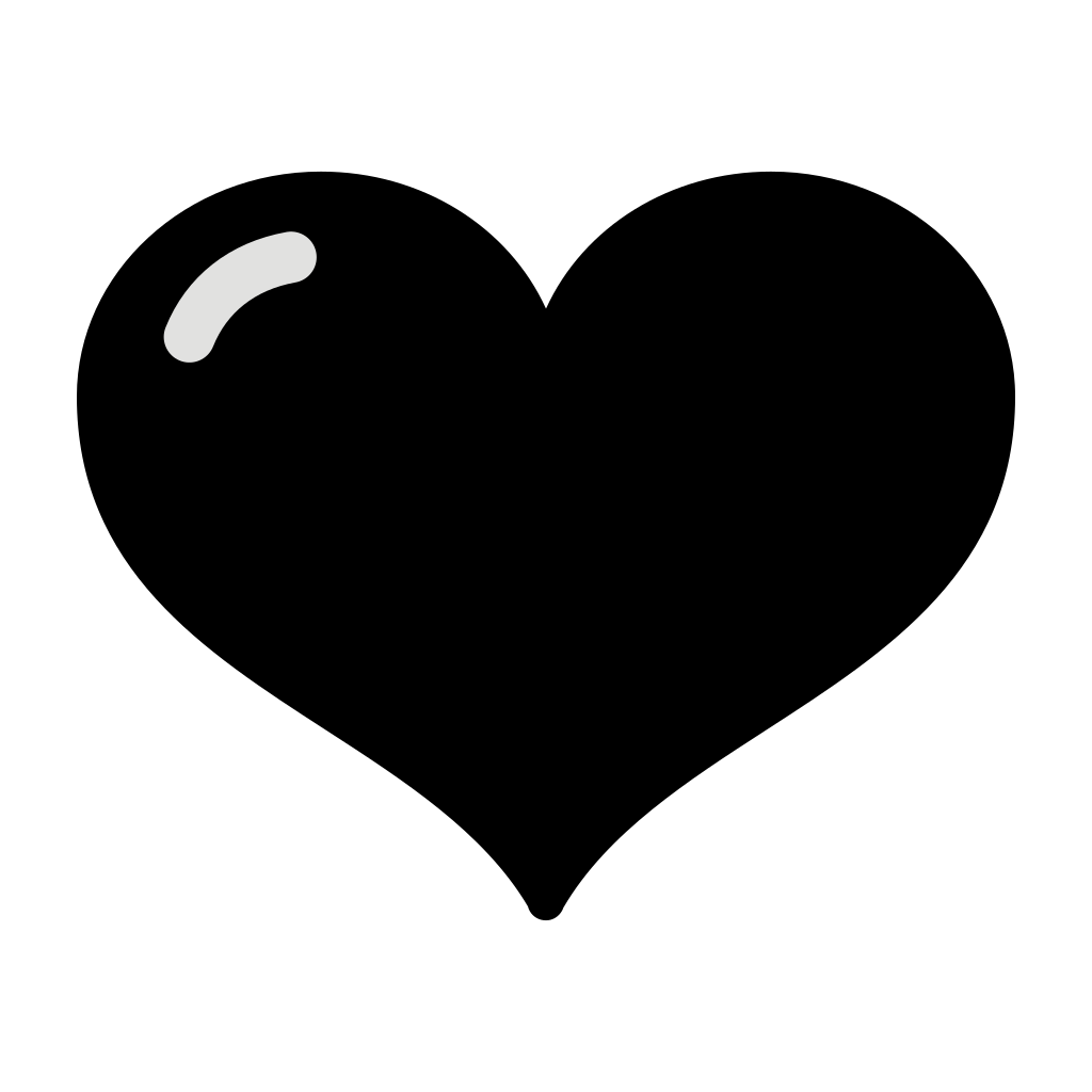 File:Emoji u1f5a4.svg - Wikimedia Commons - Heart Emoji Vector