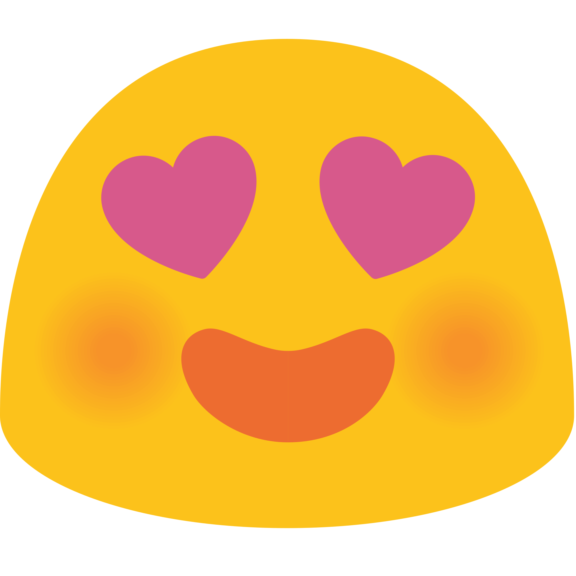 transparent heart emoji - Heart Eyes Emoji