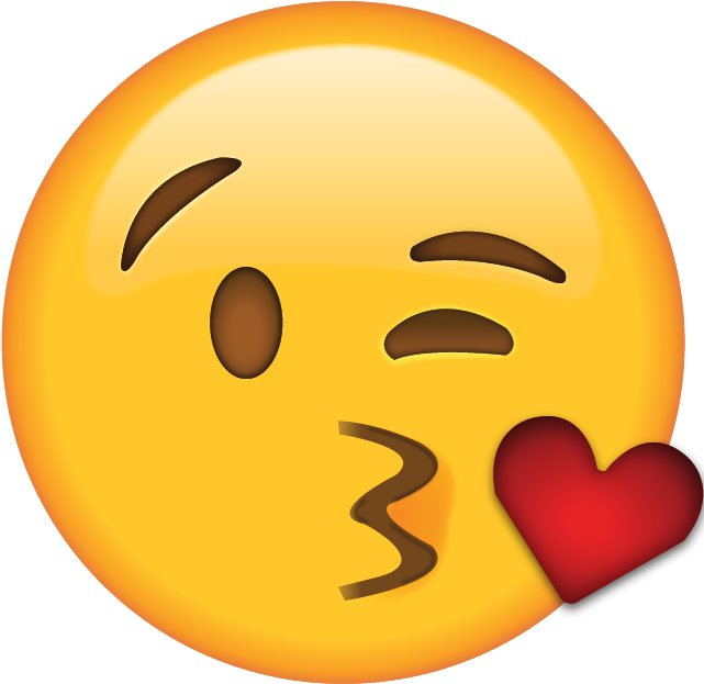 Download Blow Kiss Emoji  Kiss Heart Emoji Png Clipart