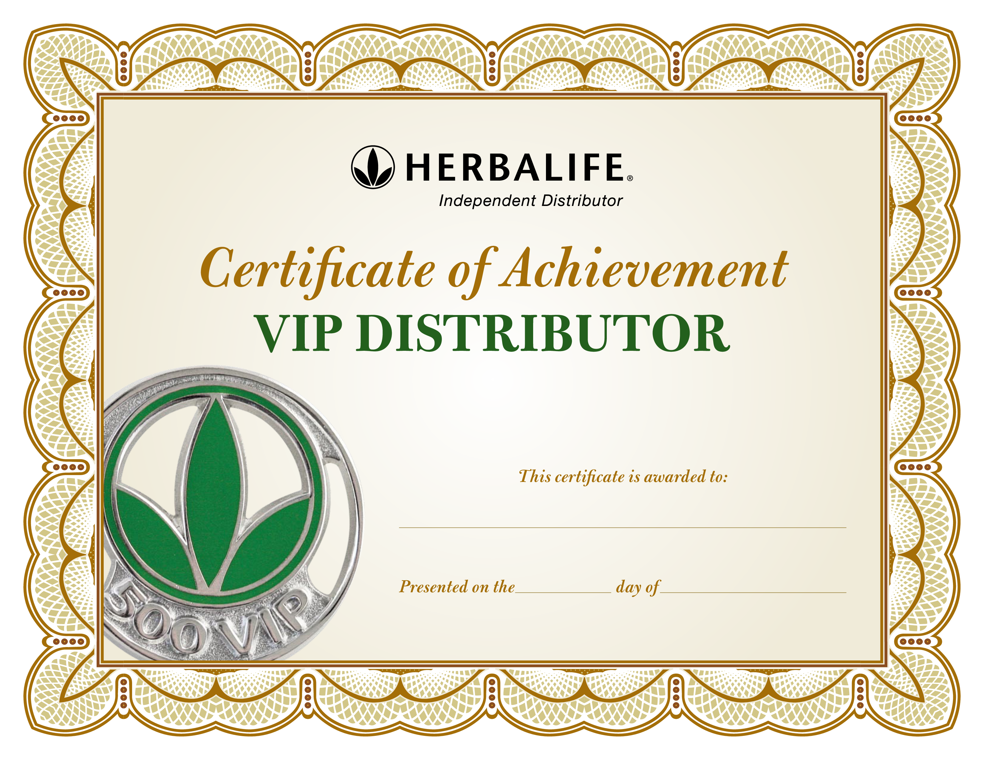 Distributor Certificate Of Achievement  How to create a