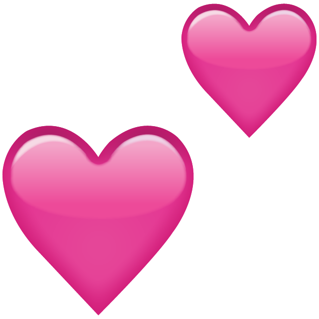 Two Pink Hearts Emoji Png