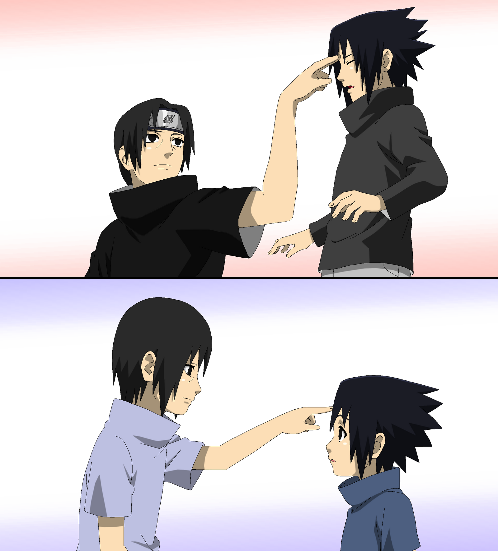 Itachi and Sasuke  lineart Colored by DennisStelly on