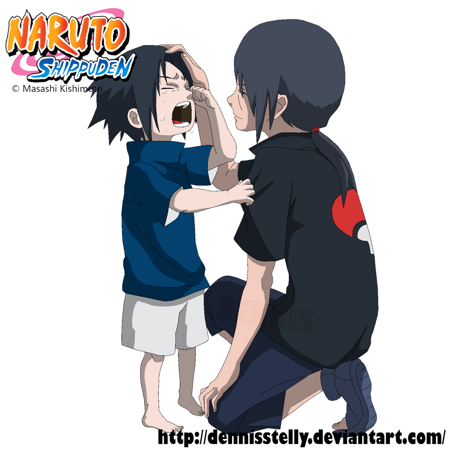 Uchiha brothers  Lineart colored by DennisStelly on