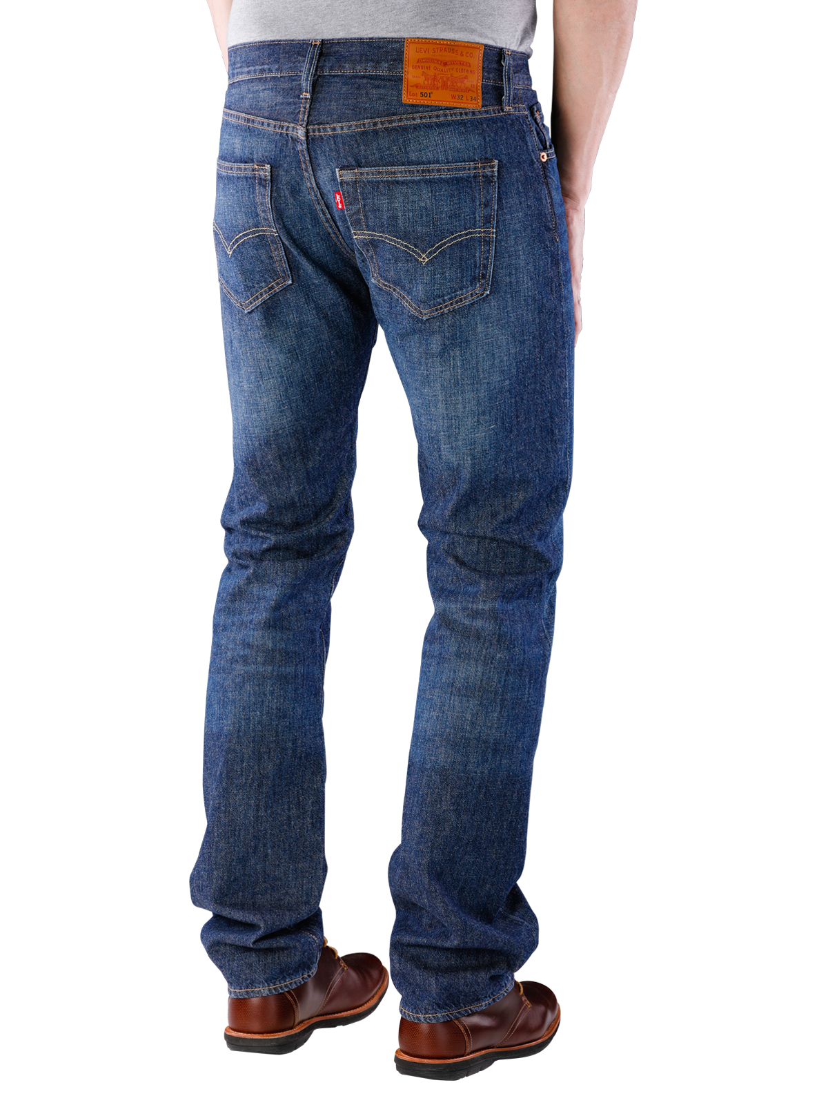 Levis 501 Jeans Straight Fit cheviot  Gratis Lieferung