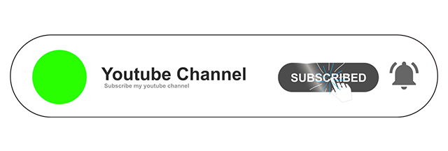 Youtube Subscribe Button and Bell Icon Animation After