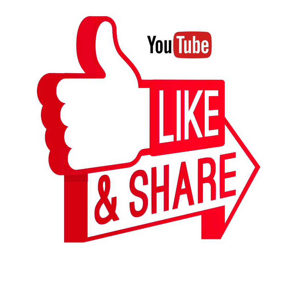 Like and Share on Youtube transparent PNG  StickPNG