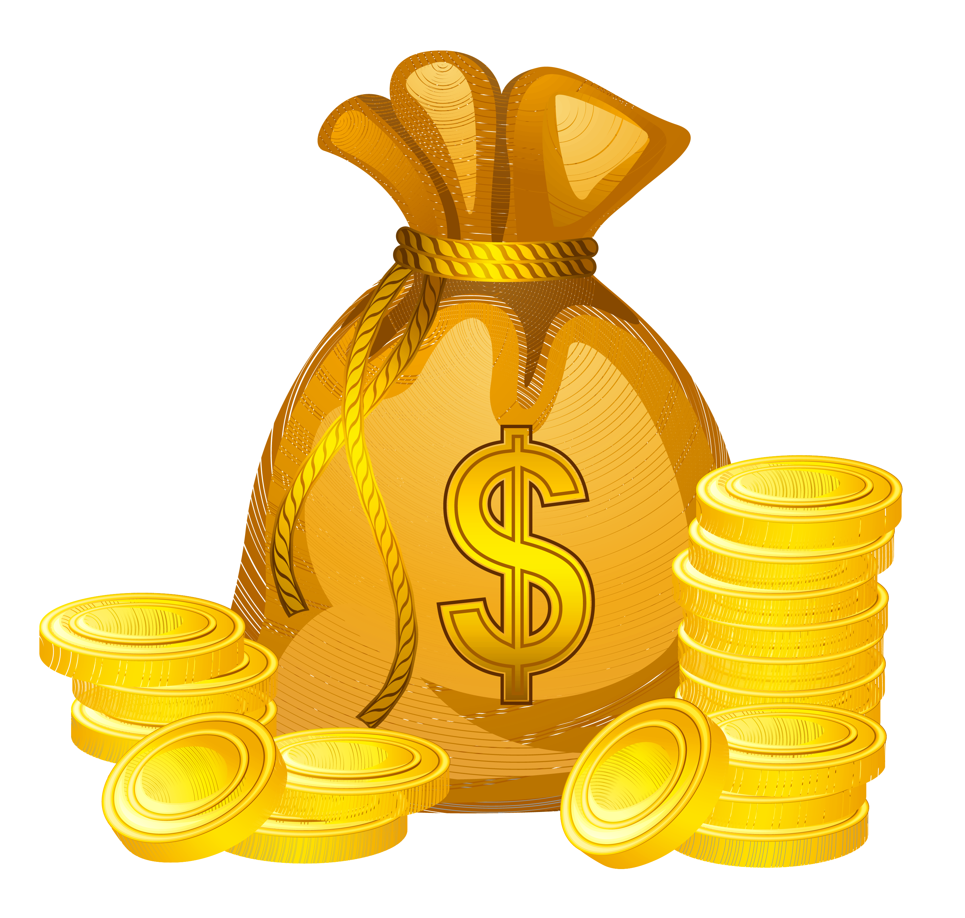 Transparent Money Bag Clip Art | เหรียญ, สติกเกอร์, เกม - Money Bag Art