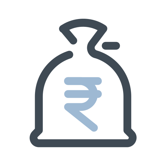Money Bag Rupee Icon  free download PNG and vector