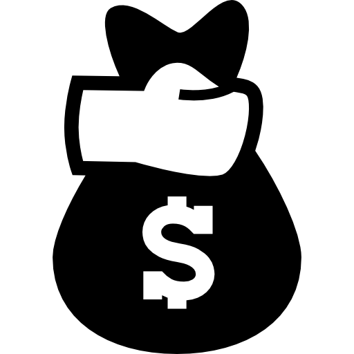 Hand holding money bag of dollars | Free Icon - Money Bag Icon Vector