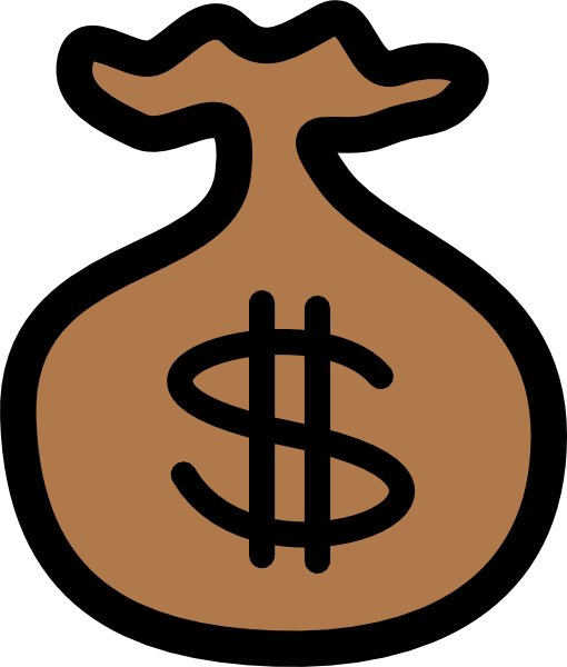 Money Bag Icon clip art 116925 Free SVG Download  4 Vector