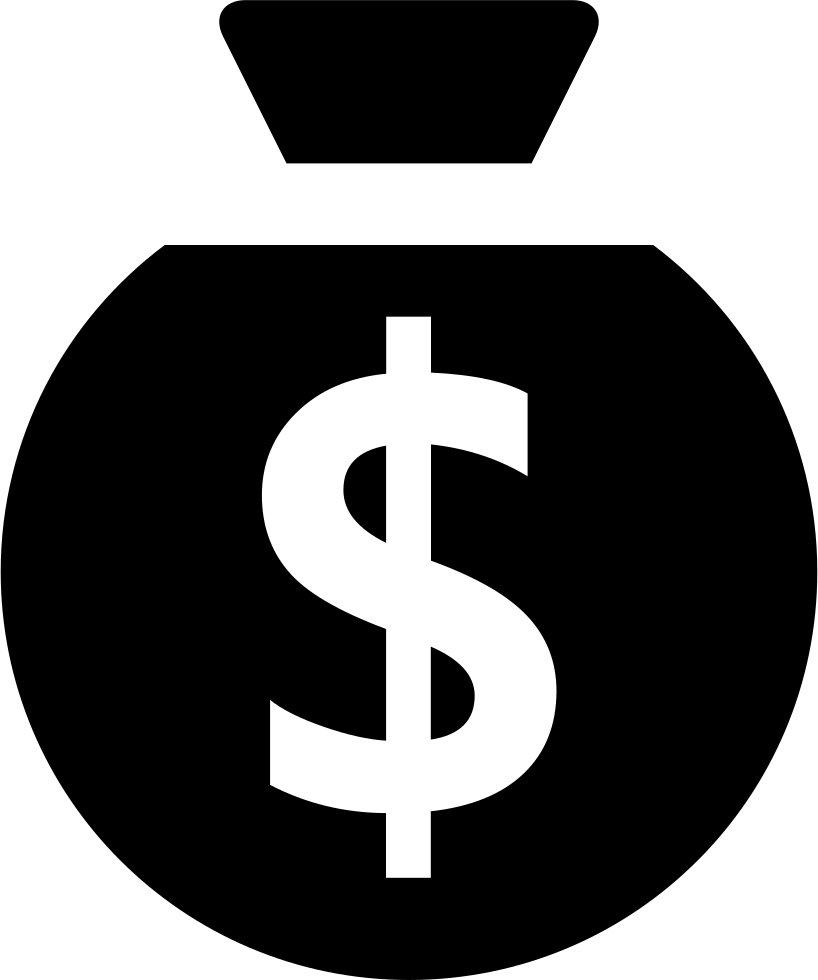 Library of stack bag of money jpg black and white svg file