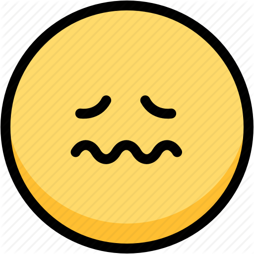 Emoji emotion expression face feeling nervous icon