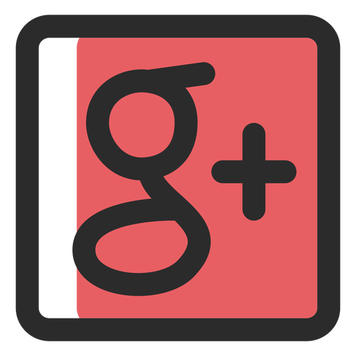 Google plus colored stroke icon  Transparent PNG  SVG