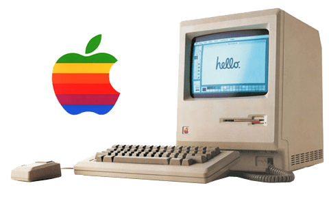 apple-logo-macintosh-128k | NORIROW'S DIARY - Old Apple Computer Logo