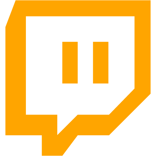 Orange twitch tv icon  Free orange site logo icons