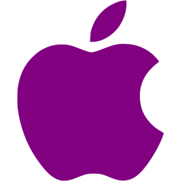 Purple apple icon  Free purple site logo icons