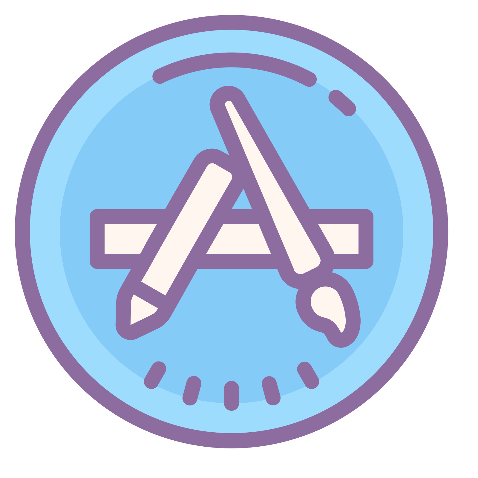 Cute App Store Icon Purple | aesthetic name - Purple Apple Logo