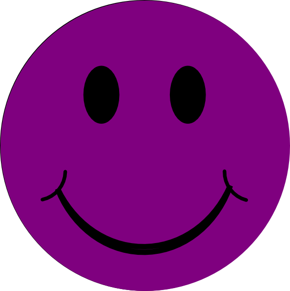 Purple Smiley Face Clip Art  Cliparts