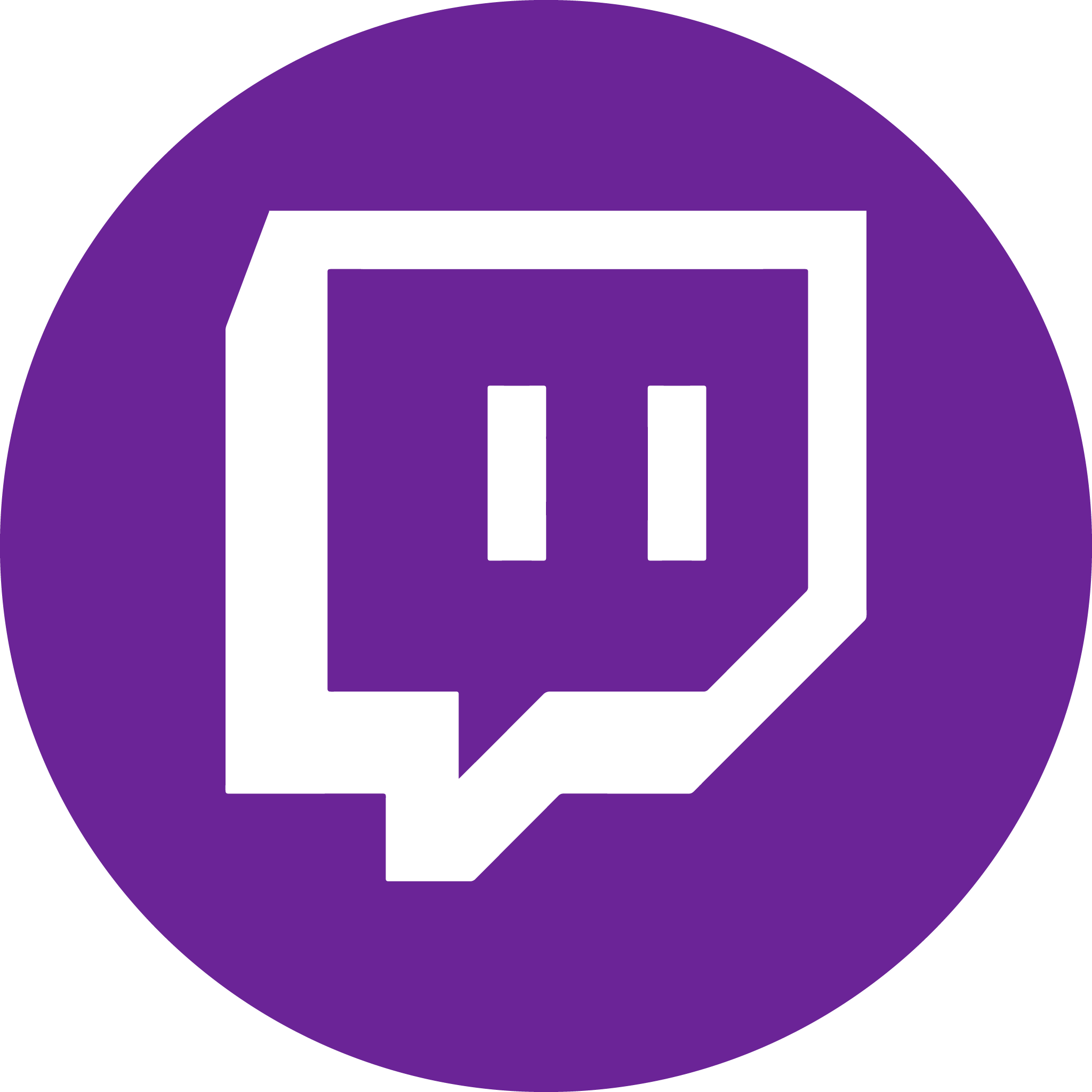 Purple twitch logo png