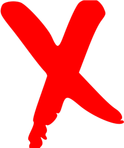Transparent Background Red X Logo