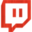 Sketchy red twitch tv icon  Free sketchy red site logo