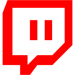 Red twitch tv icon  Free red site logo icons