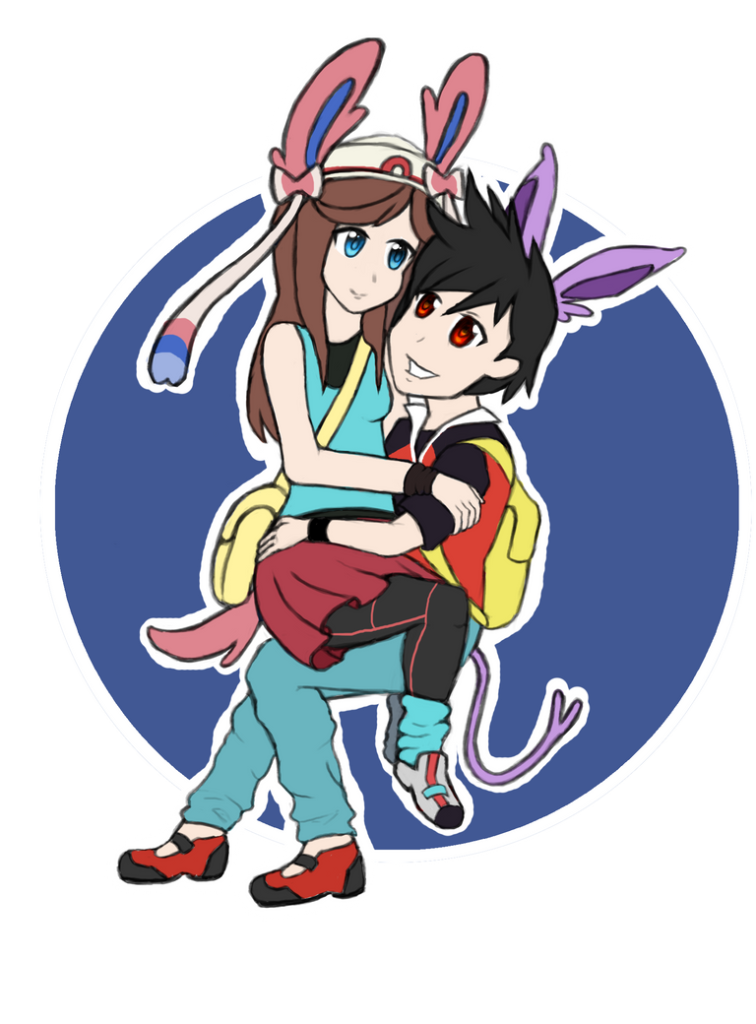 Commission Blue X Red LuckyShipping by YurisYu on DeviantArt