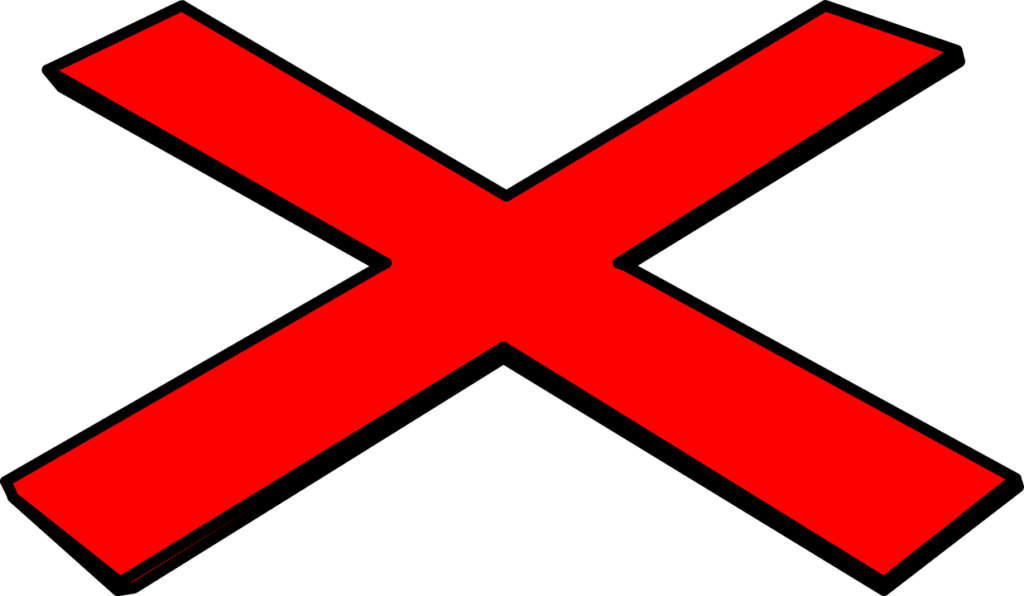 Red X Symbol  ClipArt Best