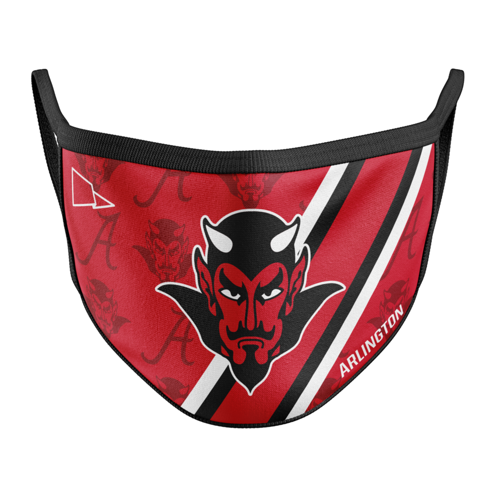 Arlington Red Devils Flag City Face Mask  Flag City Clothing