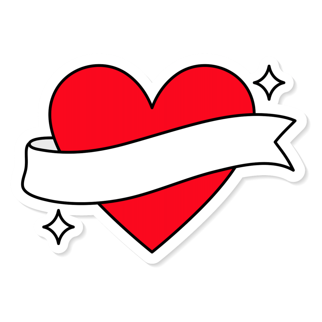 Red heart sticker png  Royalty free stock transparent png
