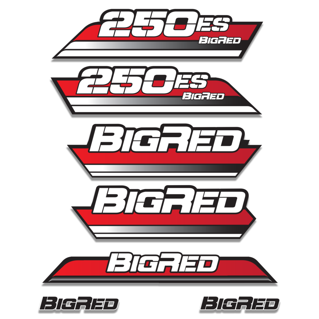 1985 Big Red 250ES Decal Graphics Kit  Assorted Colors