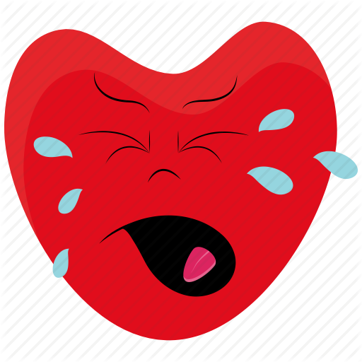 Day emoji emoticon heart love sad valentines icon