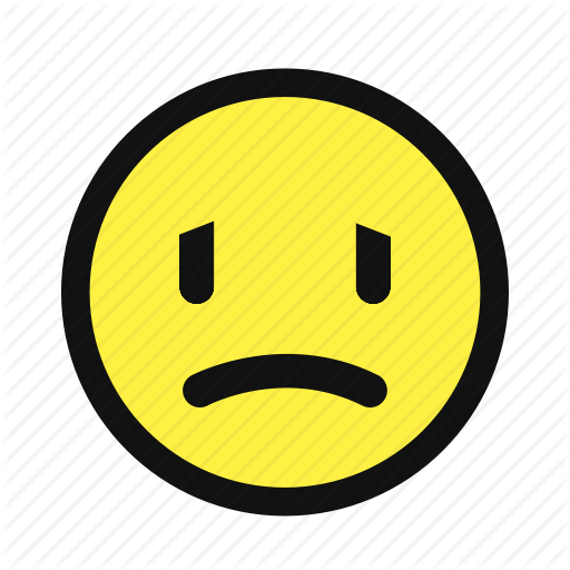 Avatar heartbroken sad unhappy yellow icon
