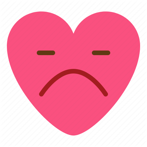 Emoji emotional heartbroken sad icon