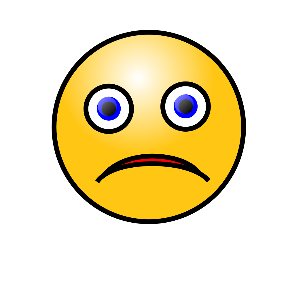 OnlineLabels Clip Art  Emoticons Sad Face