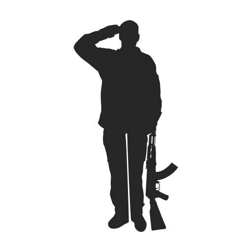 Png Soldier Saluting & Free Soldier Saluting.png ... - Salute Silhouette