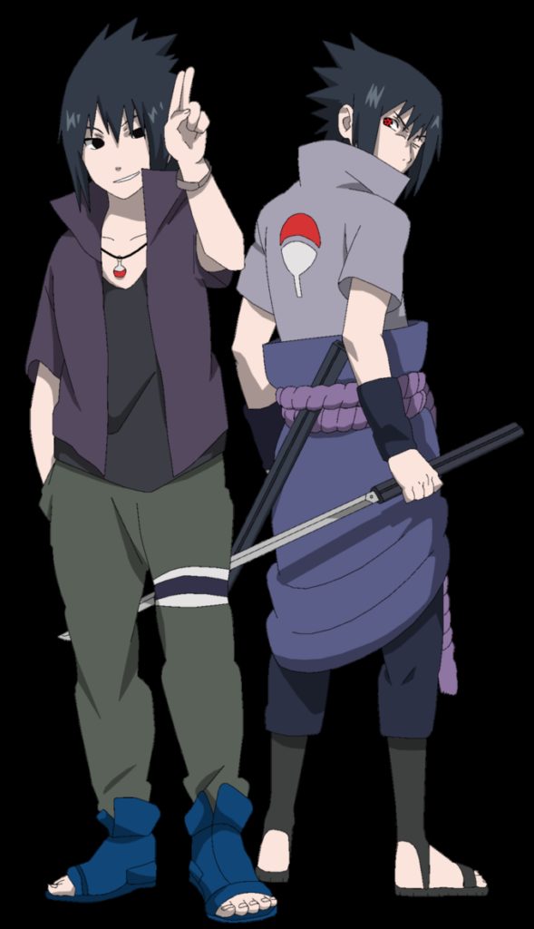 Sasuke VS Sasuke Road to Ninja  Lineart colored by