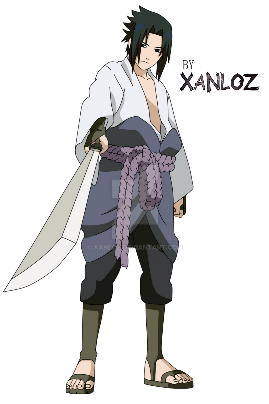 Sasuke Hebi Full Render 31.01.14 Storm Color by xanloz on ... - Sasuke Character