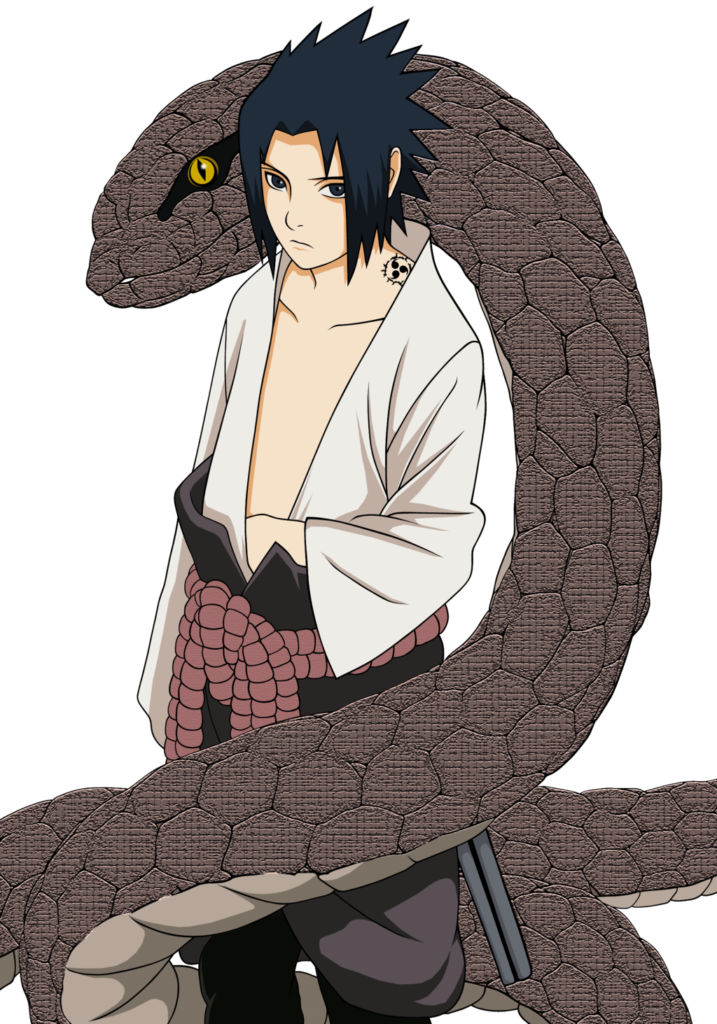 Image  Uchiha Sasuke with Snake by Skurpixpng  Naruto