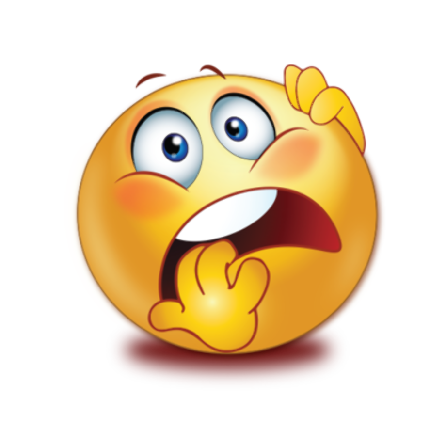 Download High Quality surprised emoji clipart frightened
