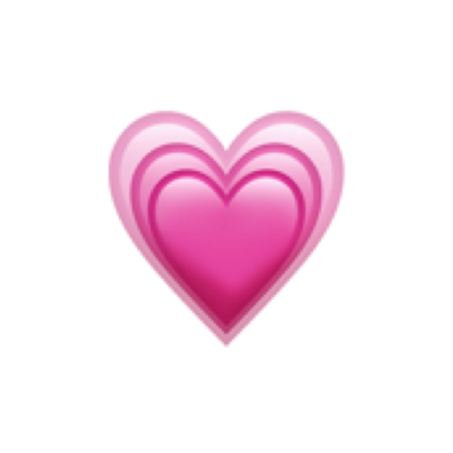 heart   emoji iphone iphoneemoji pinkheart pink transp